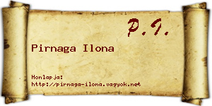 Pirnaga Ilona névjegykártya